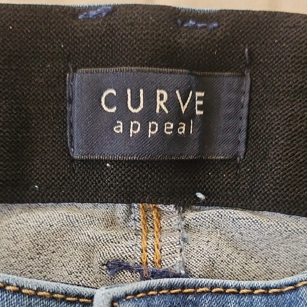 Curve Appeal Mid Rise Skinny Jeans w/ Comfort Waist Size 8/29 - Picture 7 of 8